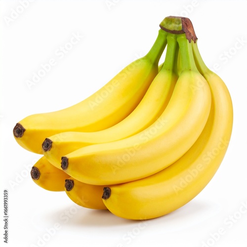 Bananas, white isolate background