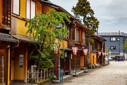 Street of Nishi Chaya, Kanazawa, japanese traditional road