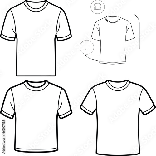 Classic White T-Shirt Simple Monochrome Minimalist 4K Mockup
