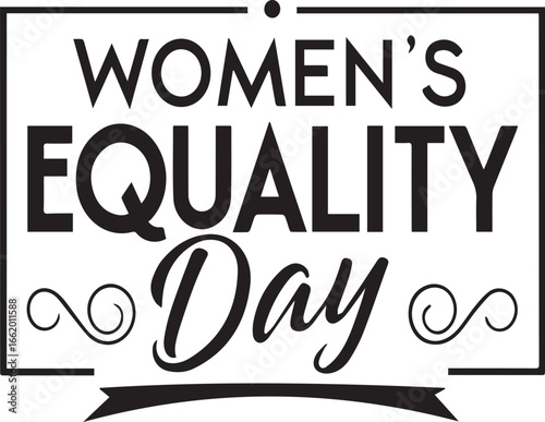 Women's Equality Day silhouette vector Illustration