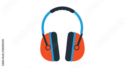 Vividly Illustrated Ear Protection Equipment for Noise Reduction in Various Industrial Applications