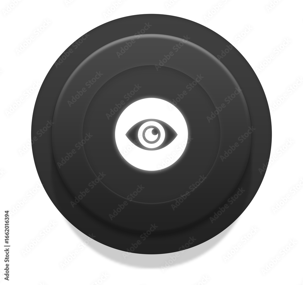 Dark Circular Eye Icon Modern Surveillance Symbol Dark Circular Eye Icon Modern Surveillance Symbol