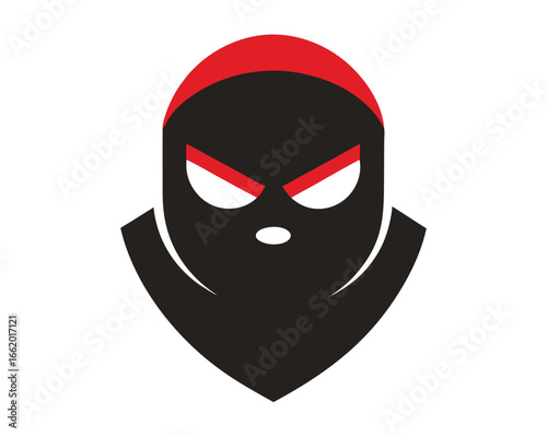 Simple Mask Icon Protecting Identity with a Bold, Minimalist Design