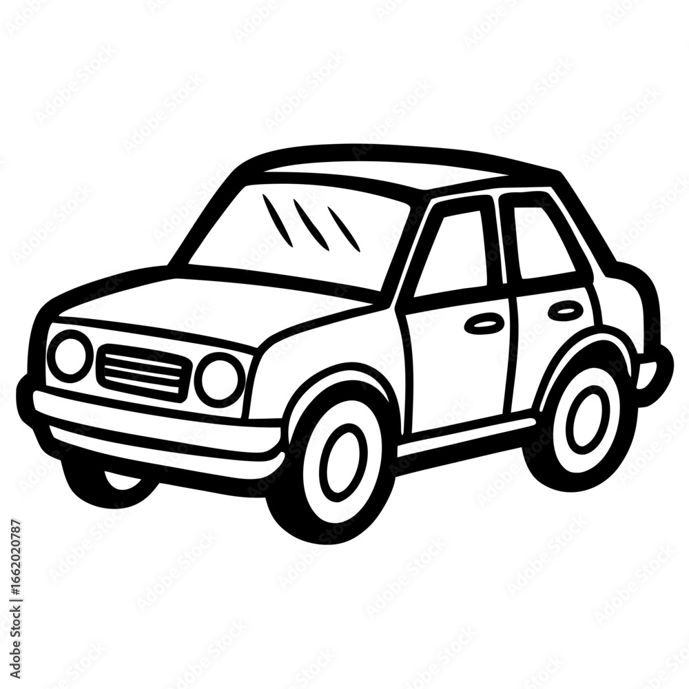 custom made wallpaper toronto digitalChic black outline of a classic sedan car, perfect for automotive themes, transportation, and design projects seeking a clean, modern, and stylish aesthetic that pops.