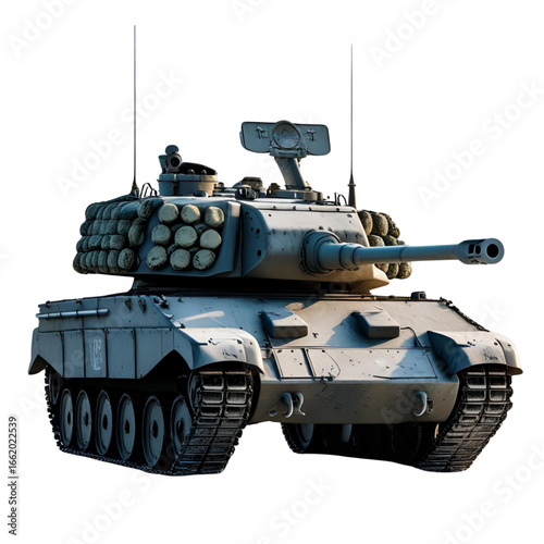 Tanks, transparent background, powerful combat machines
