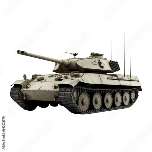 Tanks, transparent background, powerful combat machines