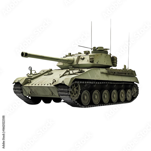 Tanks, transparent background, powerful combat machines