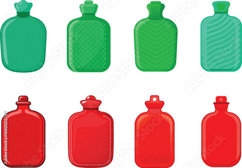 Diverse Collection of Colorful Hot Water Bottles for Comfort and Relaxation