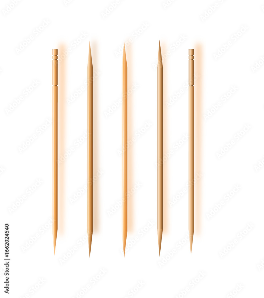 Toothpicks. hygiene and health on toothpicks white background. Vector. Toothpicks. hygiene and health on toothpicks white background. Vector.