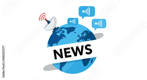 Worldwide news dissemination through satellite and digital communication channels for public awareness shaping global conversation