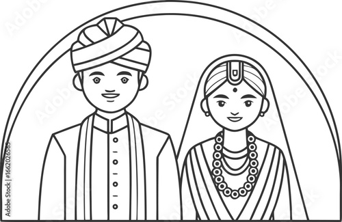Indian Bride Groom Couple wedding