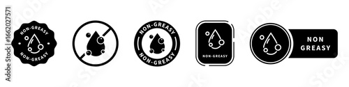 Non-Greasy vector stamps for product properties information.