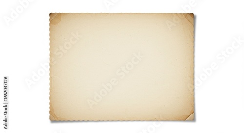 Wallpaper Mural Authentic Old Paper Texture with Stained Edges and Worn Corners on a White Background. Torontodigital.ca