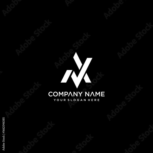 av letter vector logo abstract	