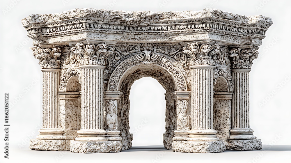 Fototapeta premium Classic architectural detail isolated high resolution picture