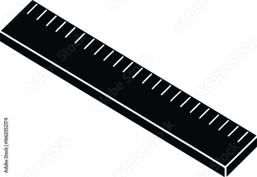  ruler straight edge vector icon