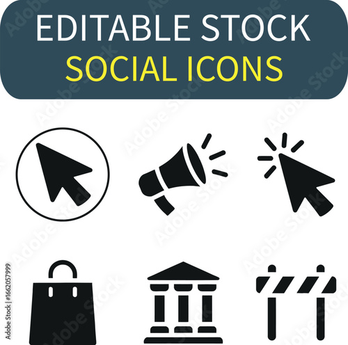 Essential social media icons collection for modern website design and marketing campaigns instantly enhance user experience