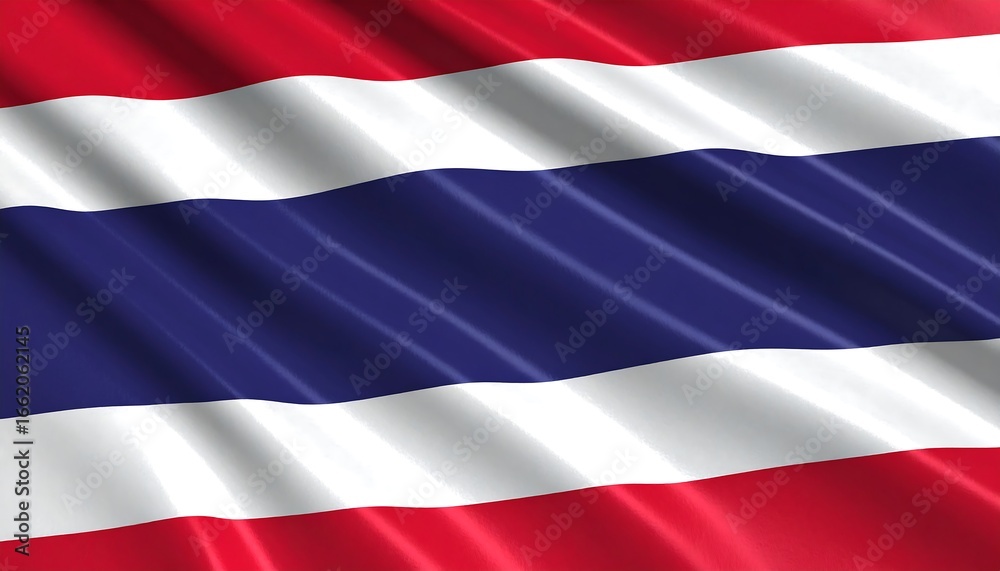 Fototapeta premium Waving Thai flag (1)