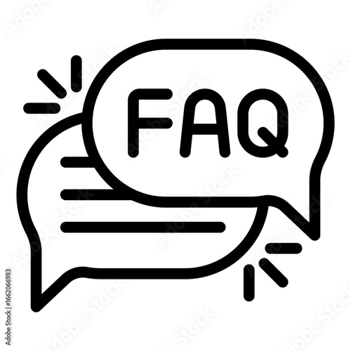 faq icon vector