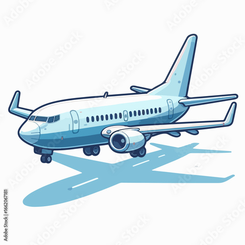 vector illustration of a aircraft