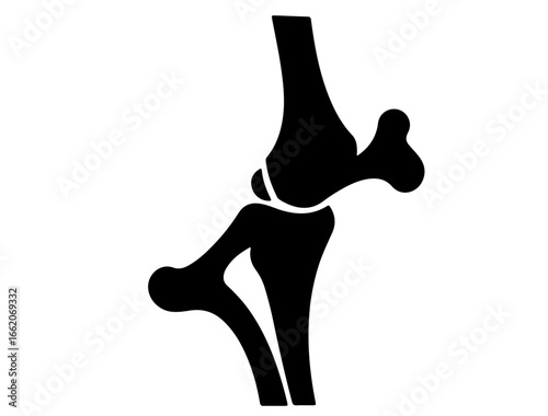 Joint silhouette icon showing knee or elbow