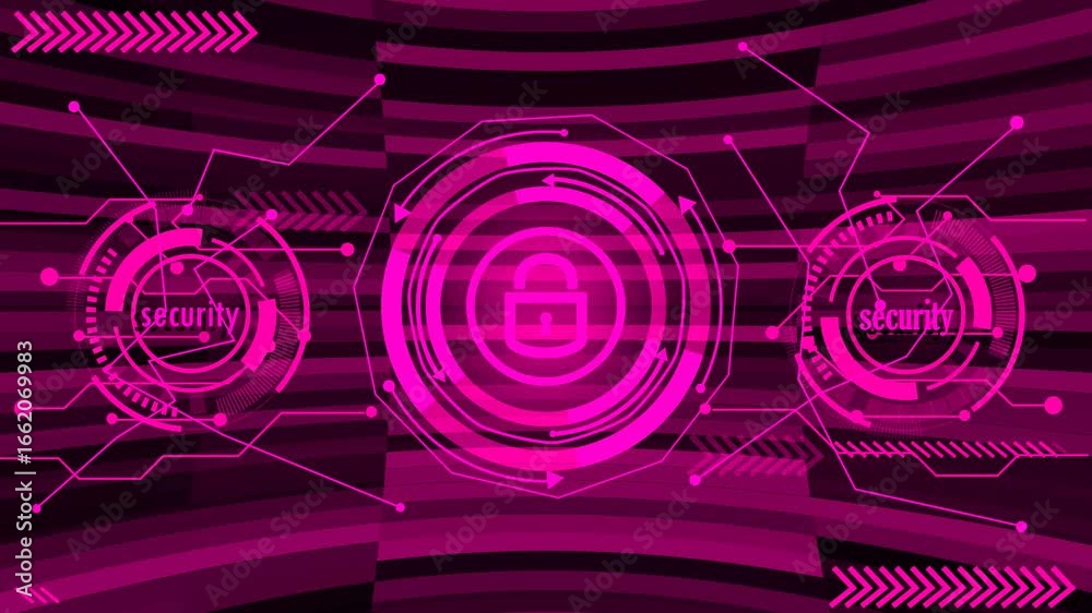 custom made wallpaper toronto digitalThe Futuristic Digital Illustration Showcasing A Cyber Technology Interface. At The Center, The Glowing Is Encircled By Neon Concentric Rings, Resembling A Head Up Display HUD.