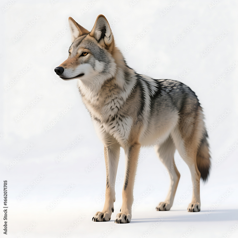 Obraz premium gray wolf in snow