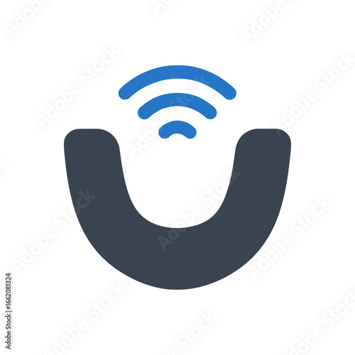 Smart U-Shaped Toothbrush Icon