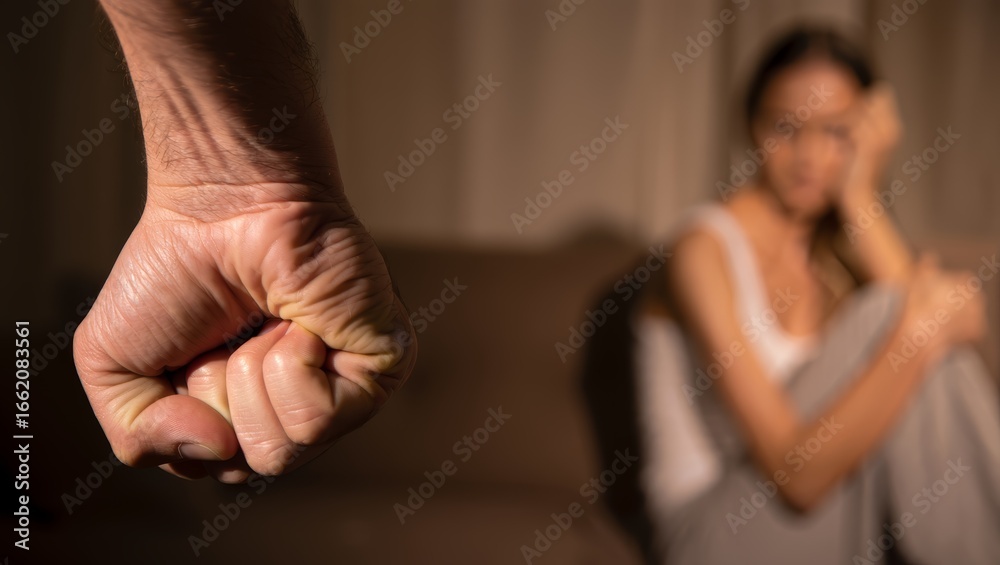 Obraz premium Domestic Violence: A Silent Scream