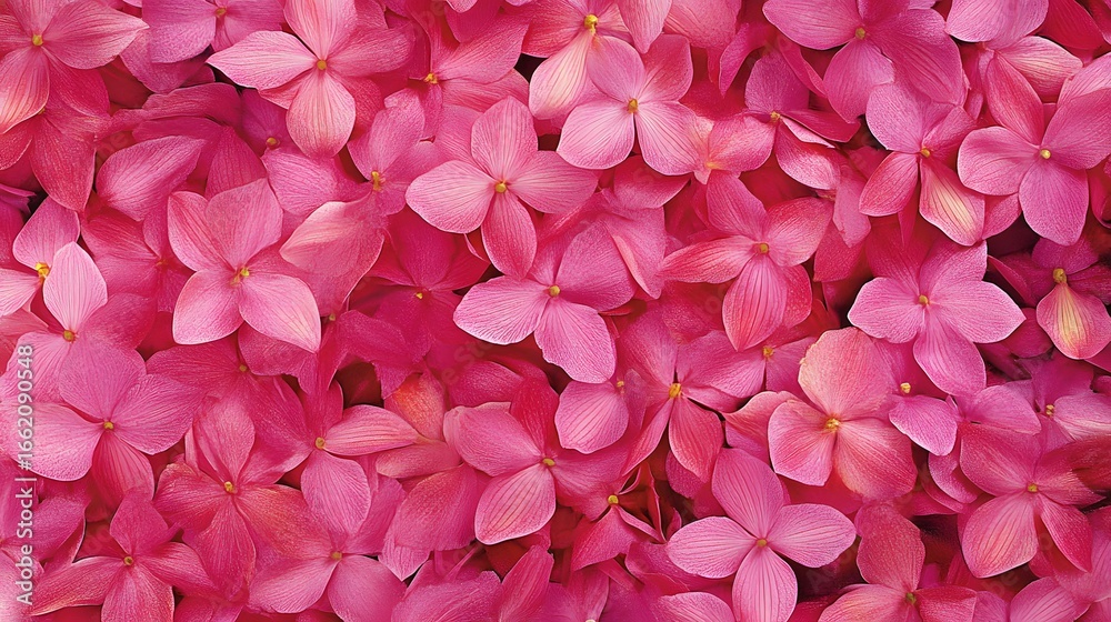 Obraz premium Vibrant Pink Hydrangea Blossoms Floral Texture Background