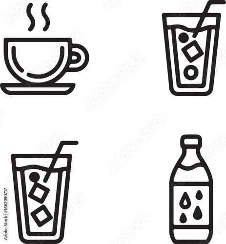 Hot coffee cold drinks bottle coffee cup hot beverage