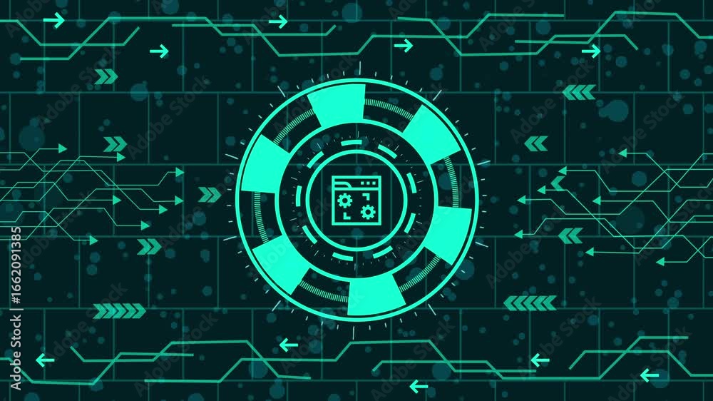 File Processing Background abstract concept of file operations and configuration,technology ...