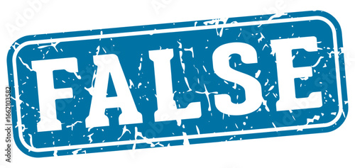 false rectangular sign. false stamp