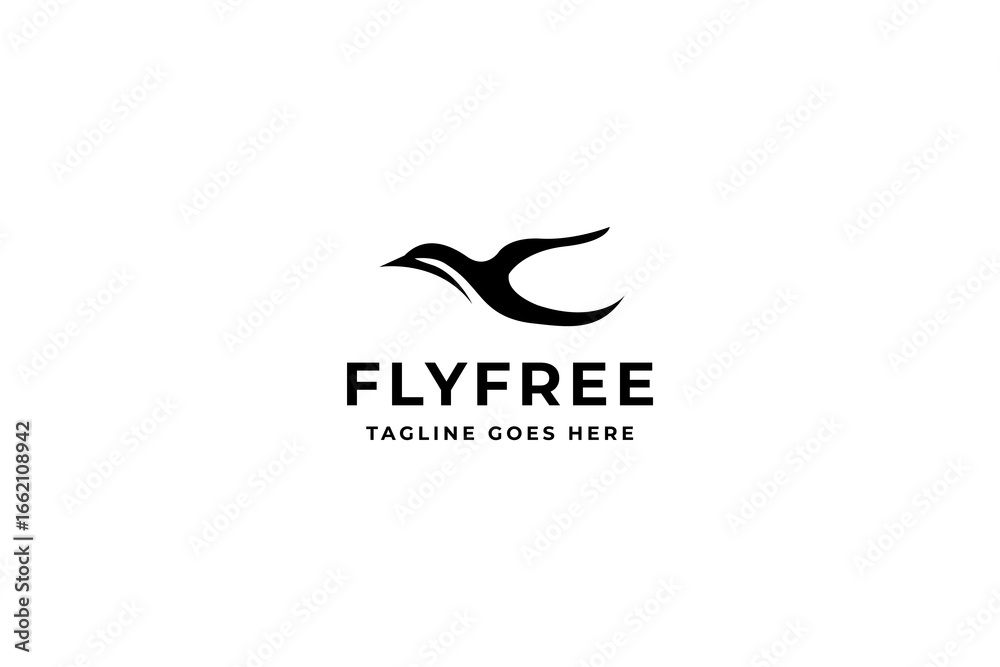 Fototapeta premium Seagull Logo design vector illustration.