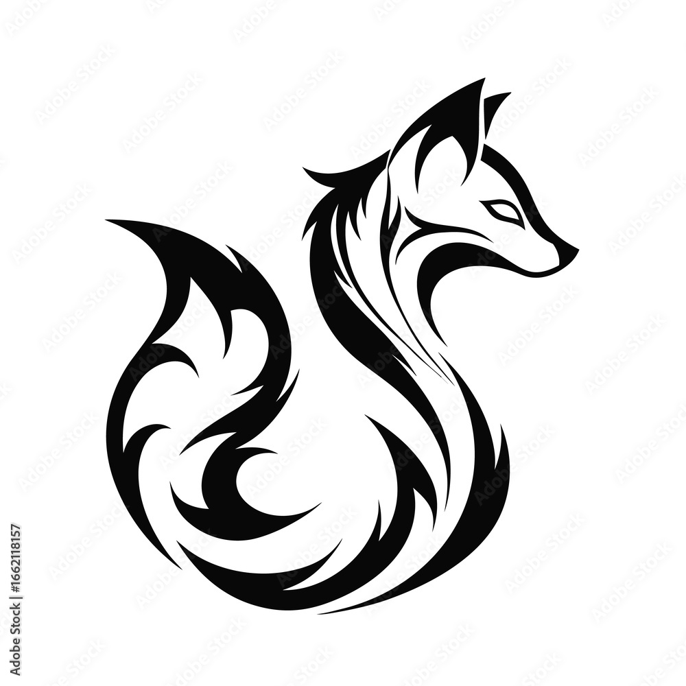 Obraz premium image of an fox design on white background