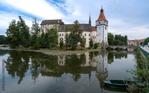 Blatna Castle with Water Moat and Tower, Czech Republic