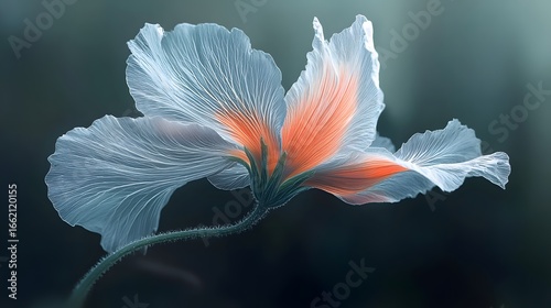 Elegant Translucent Flower Blossom Closeup Macro Photography
