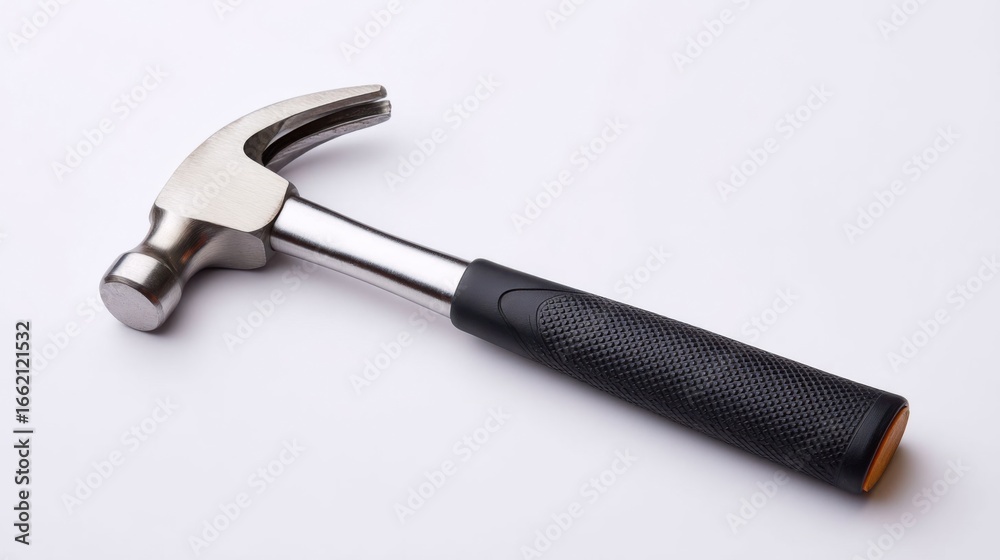 custom made wallpaper toronto digitalStainless Steel Hammer with Black Rubber Grip on White Background