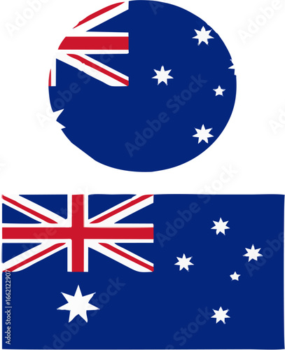 Australia flag set. Australia...