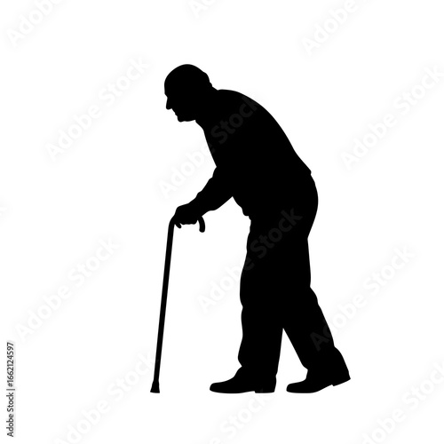 golf player silhouette vector