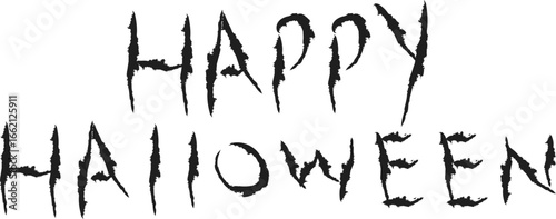 Spooky Halloween Typography Design – Bold Black Text Style for Party Flyers, Posters, and Seasonal Graphics
