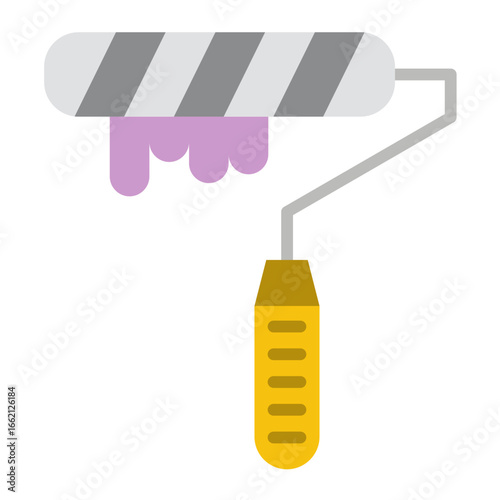 Paint Roller Vector Design Icon Style