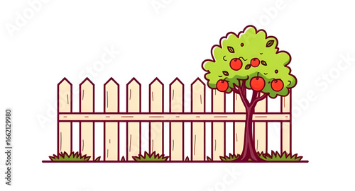 cartoon backyard fence, fence and grass vector, rustic fence cartoon, cartoon wooden planks, simple fence illustration, countryside fence cartoon, cartoon farm fence, picket fence with grass, cartoon 