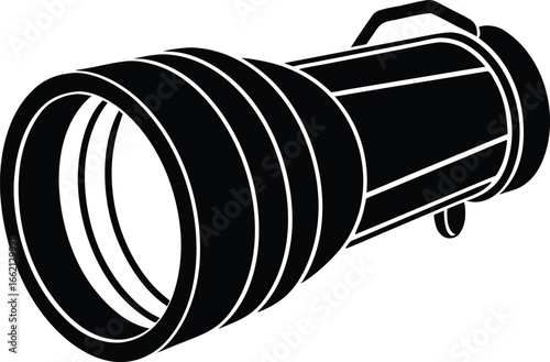 light flash for photography silhouette vector