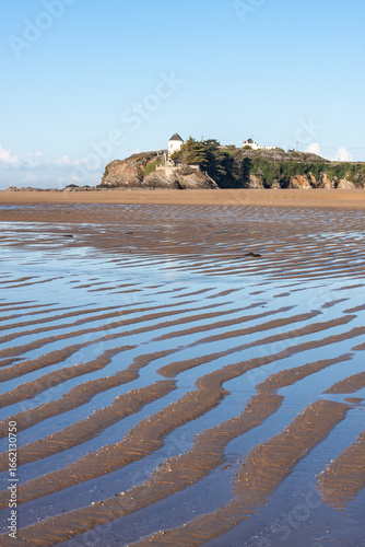 Guidel Morbihan Clohars Carnoet Finistere Shallow Pools and Sand Ripples at Low Tide
