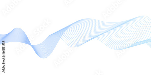 colorful wave lines. abstract blue wave background.Abstract vector blue wave lines on white background,light Blue lines vector illustration. Technology,Curve wave seamless pattern. Line art striped gr