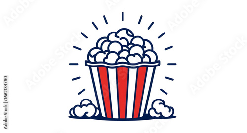popcorn illustration, popcorn container, striped popcorn bucket, popcorn silhouette, popcorn flat icon, popcorn clipart, popcorn graphic, popcorn isolated, popcorn design, popcorn logo, popcorn symbol