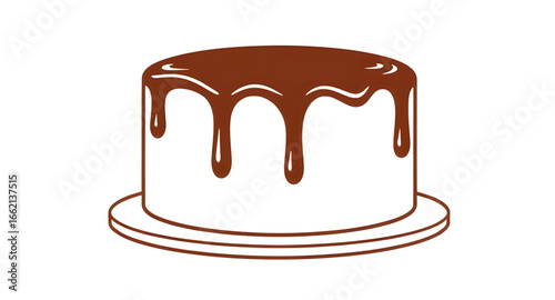 chocolate sponge cake, cake decoration vector, chocolate glaze cake, confectionery vector, food illustration design, bakery dessert vector, cartoon chocolate cake, chocolate slice icon, chocolate tart