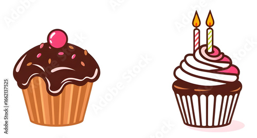 chocolate cupcake vector, cupcake illustration, dessert vector, sweet cupcake icon, chocolate muffin vector, cupcake with frosting, cupcake clipart, cupcake drawing, chocolate dessert art, sweet food 