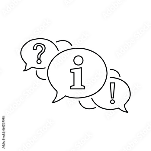 question,answer,info, question answer info illustration with speech bubbles showing q and i icons representing faq communication discussion help support guidance knowledge
